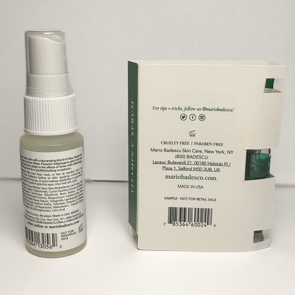 🎁 Mario Badescu Facial Spray w/ Aloe 29 mL & Vitamin C Serum Set New - Picture 2 of 4